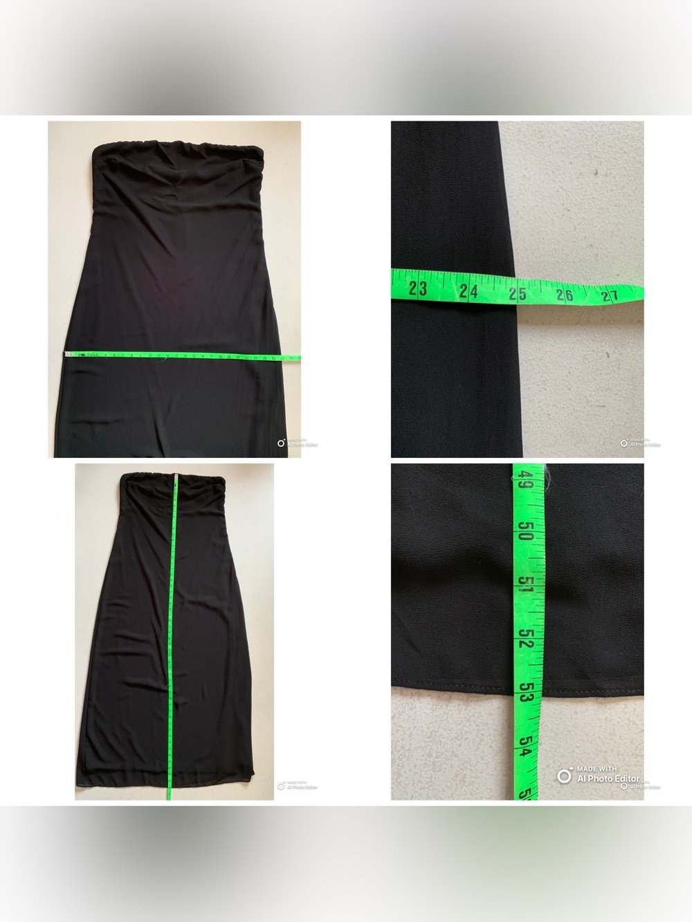 Lulus XL Rawya Black Strapless Maxi Dress and Scarf Set NWT Formal Party Dress - Picture 17 of 17